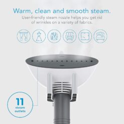 Steamfast SF-407 Canister Fabric Steamer, With Telescopic Pole and Fabric Brush, 45 Second Heat Up Time, White