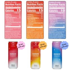Moment Botanical Soda Soft Drink (Shark Tank), L-Theanine & Ashwagandha for Calm & Clarity 12-pack