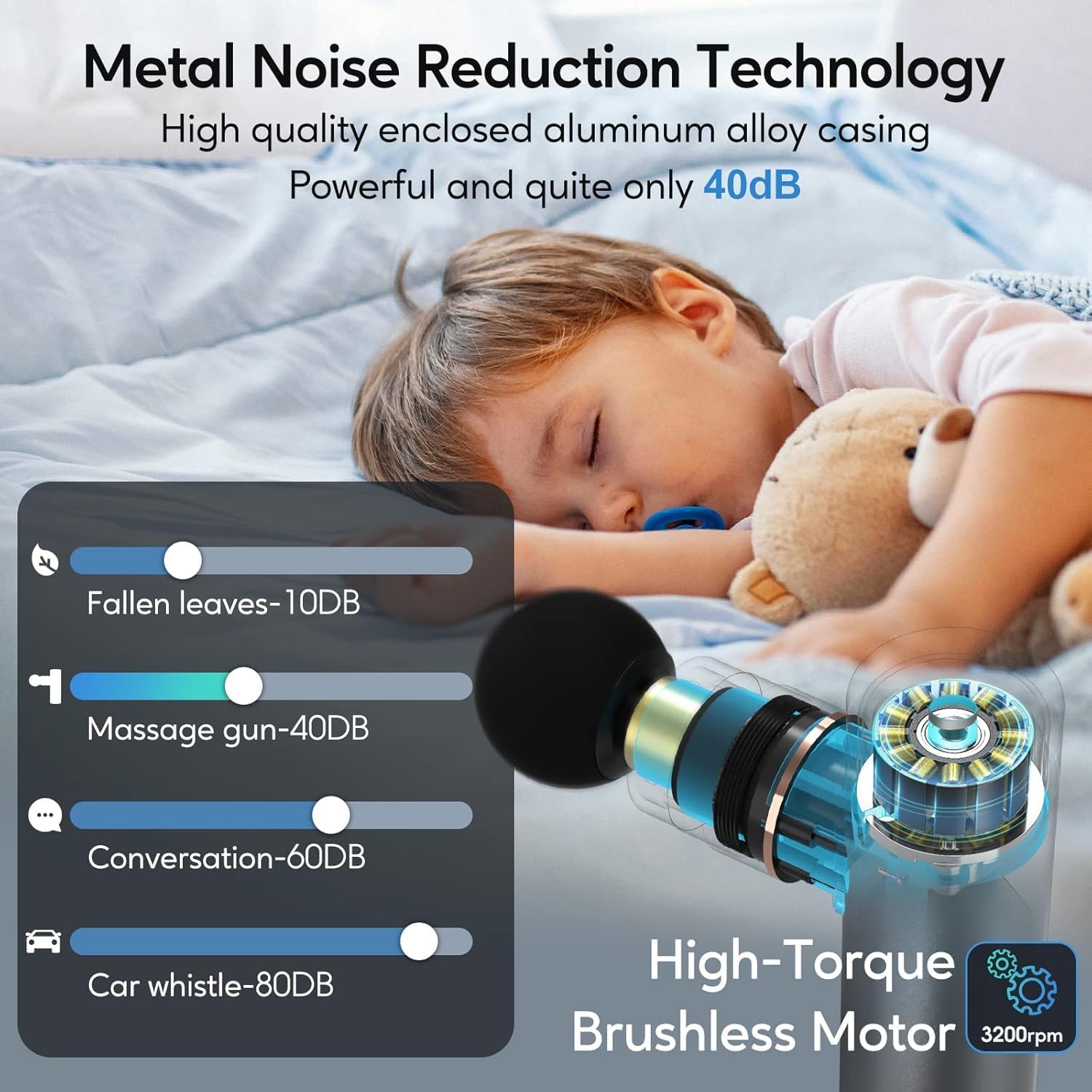 arboleaf Electric Massagers Deep Tissue, FSA HSA Eligible Items, Full-Metal Electric Portable Hand Held Massager