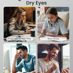 RENPHO Eye Massager Eyeris 1, Gifts for Women/Men Sleep Eye Mask with Heat Bluetooth Music, Grey