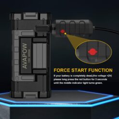 AVAPOW 6000A Car Battery Jump Starter (for All Gas or up to 12L Diesel) Powerful Car Jump Starter