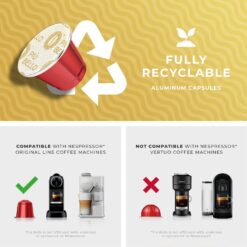 Piu Bello Coffee Capsules Variety Pack for Nespresso Original Machine - Light Roast, Dark Roast, Kosher (6 Flavor Multipack 120 Count)