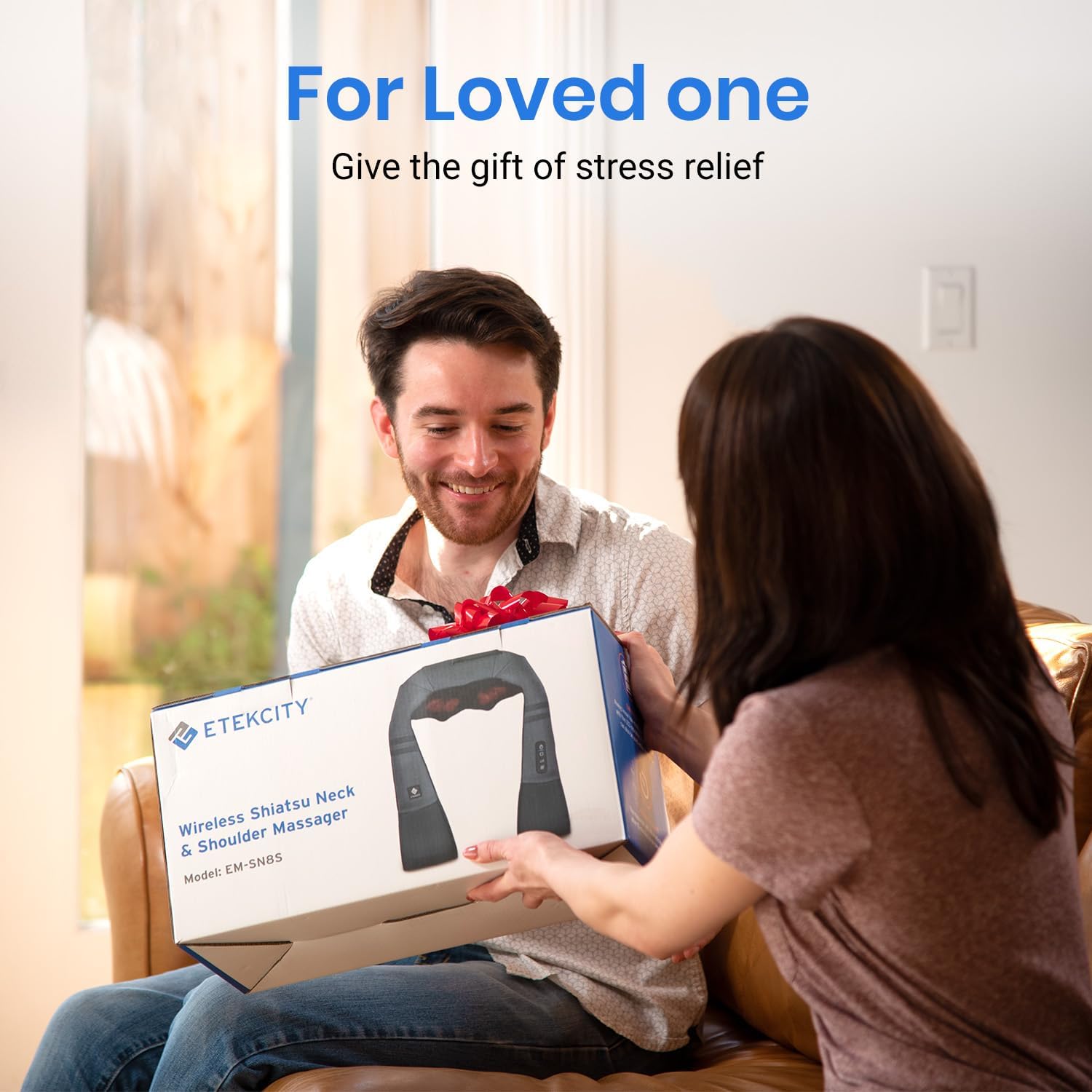 Etekcity FSA/HSA Eligible Cordless Neck Massager for Pain Relief Deep Tissue, Shiatsu Low Back Massager