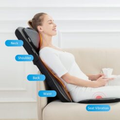 Snailax shiatsu Neck & Back Massager with Heat, Full Back Kneading Shiatsu or Rolling Massage