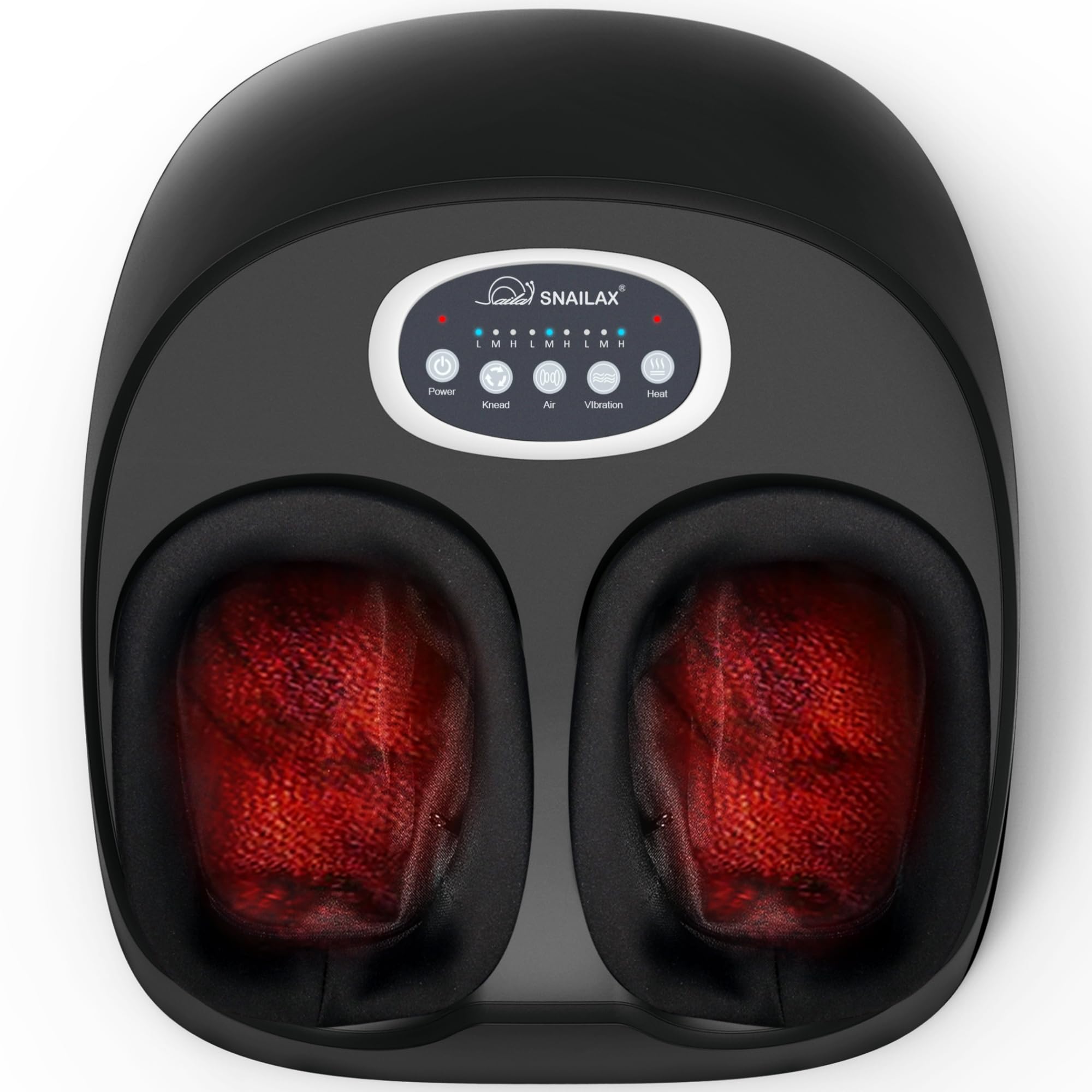 Snailax Foot Massager with Heat, FSA HSA Eligible, Kneading, Compression, Vibration, Shiatsu Feet Massage Machine