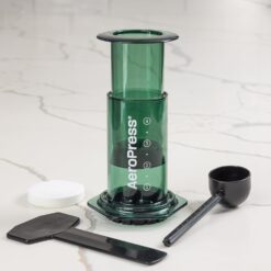 AeroPress Clear Green Coffee Press – 3 In 1 Brew Method Combines French Press, Espresso-style