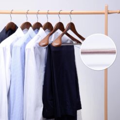 Nature Smile Luxury Wooden Suit Hangers 6 Pack Wood Coat Hangers Jacket Outerwear Shirt Hangers (Retro Color)