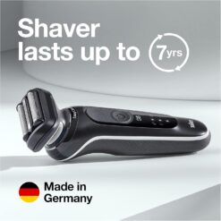 Braun Electric Razor for Men, Waterproof Foil Shaver, Series 5 5050cs, Wet & Dry Shave, Blue