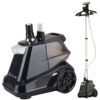 SALAV Heavy Duty Commercial Full-Size Garment Steamer with Foot Pedals and Extra Large 3L (101.5 oz) Water Tank, (Navy)