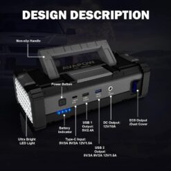 AVAPOW 6000A Car Battery Jump Starter (for All Gas or up to 12L Diesel) Powerful Car Jump Starter