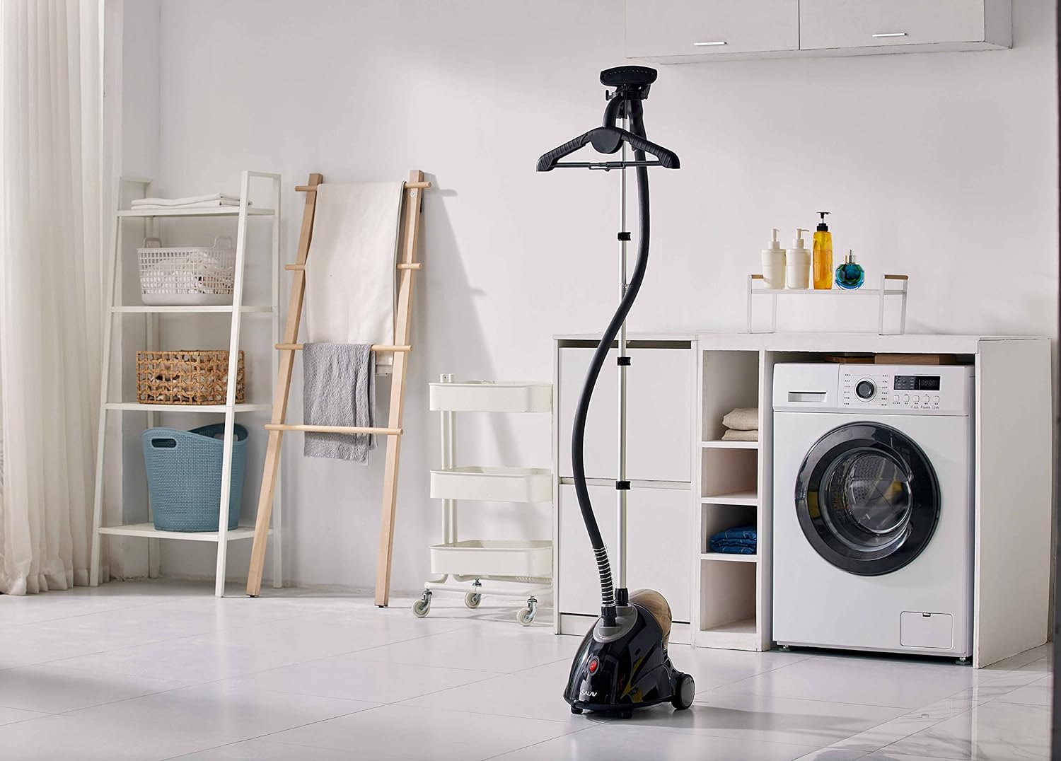 SALAV GS18-DJ Standing Garment Steamer with Roll Wheels for Easy Movement, 1500 watts