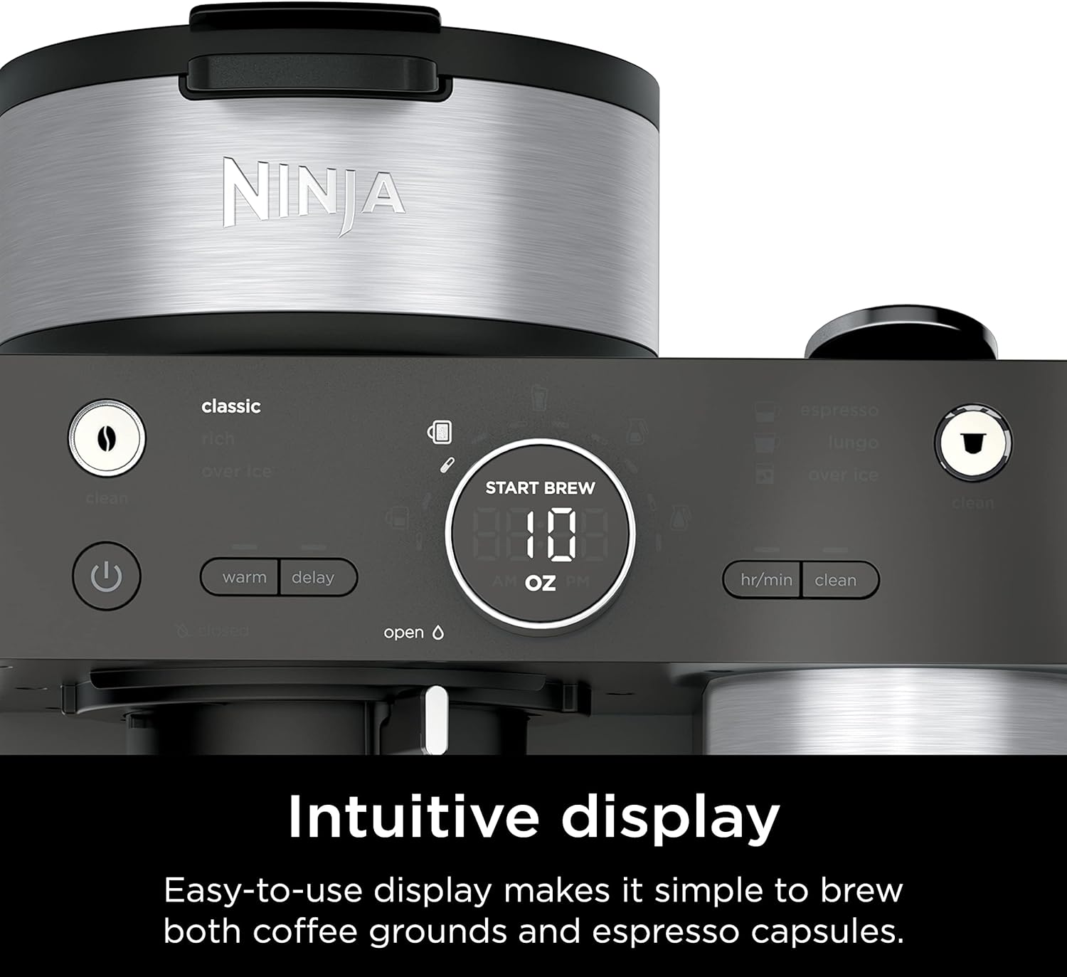 Ninja Espresso & Coffee Maker & Barista System, 3 Espresso Brew Styles, Single-Serve Coffee & Nespresso Capsule Compatible, Black, CFN601 - Image 7