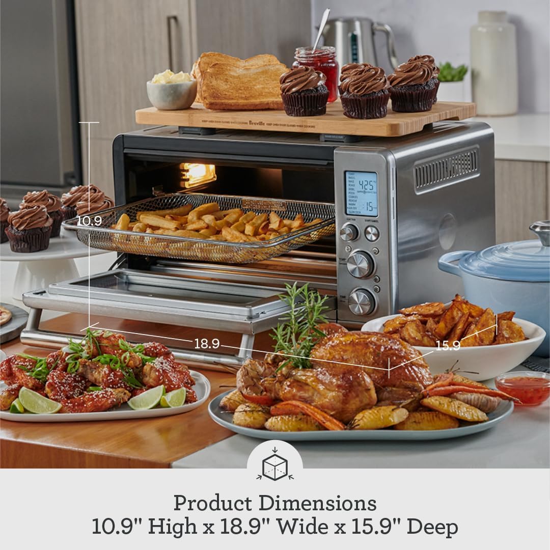 Breville the Smart Oven Air Fryer BOV860BST, Black Stainless Steel