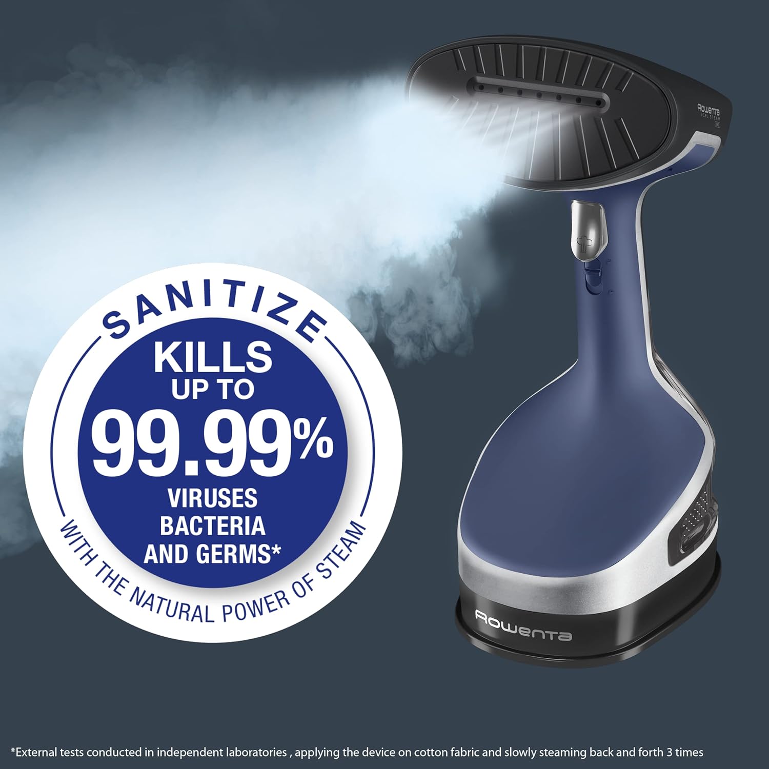 Rowenta Hand Steamer for Clothes, X-Cel Handheld Steamer, 25-Second Heat-Up, 1875W Clothes Steamer, DR8220