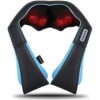 Mo Cuishle Neck Massager with Heat, Shiatsu Back Shoulder Massager, Black