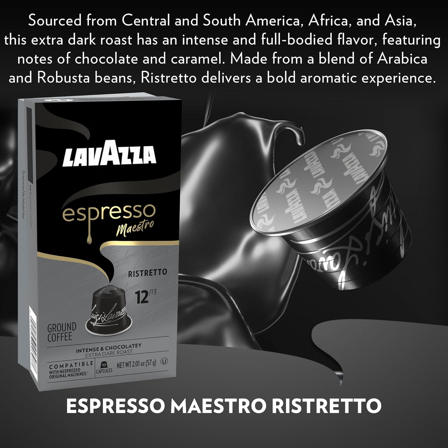 Lavazza Espresso Variety Pack of Aluminum Capsules Compatible with Nespresso* Original Machines, (60 Capsules)