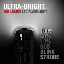 NOCO Boost X GBX45 1250A 12V UltraSafe Portable Lithium Jump Starter, Car Battery Booster Pack