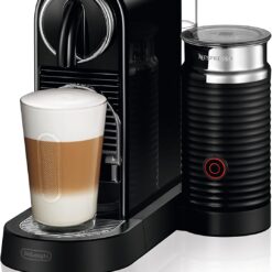 Nespresso Citiz Original Coffee and Espresso Machine with Aeroccino Milk Frother by De'Longhi, Black