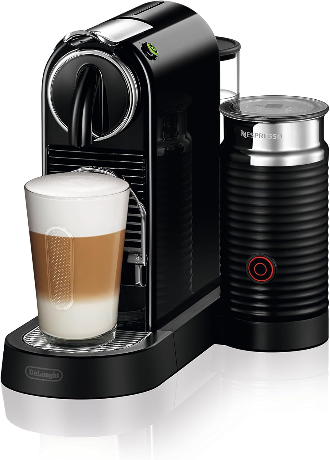 Nespresso Citiz Original Coffee and Espresso Machine with Aeroccino Milk Frother by De'Longhi, Black