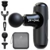 BOB AND BRAD Q2 Mini Massage Gun, Pocket-Sized Deep Tissue Massager Gun, Portable Percussion Muscle Massager Gun - Black