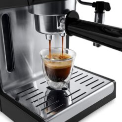 De'Longhi 15-Bar Pump Espresso Machine with Manual Milk Frother for Latte, Cappuccino, Black, ECP3420