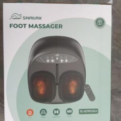 Snailax Foot Massager with Heat, FSA HSA Eligible, Kneading, Compression, Vibration, Shiatsu Feet Massage Machine