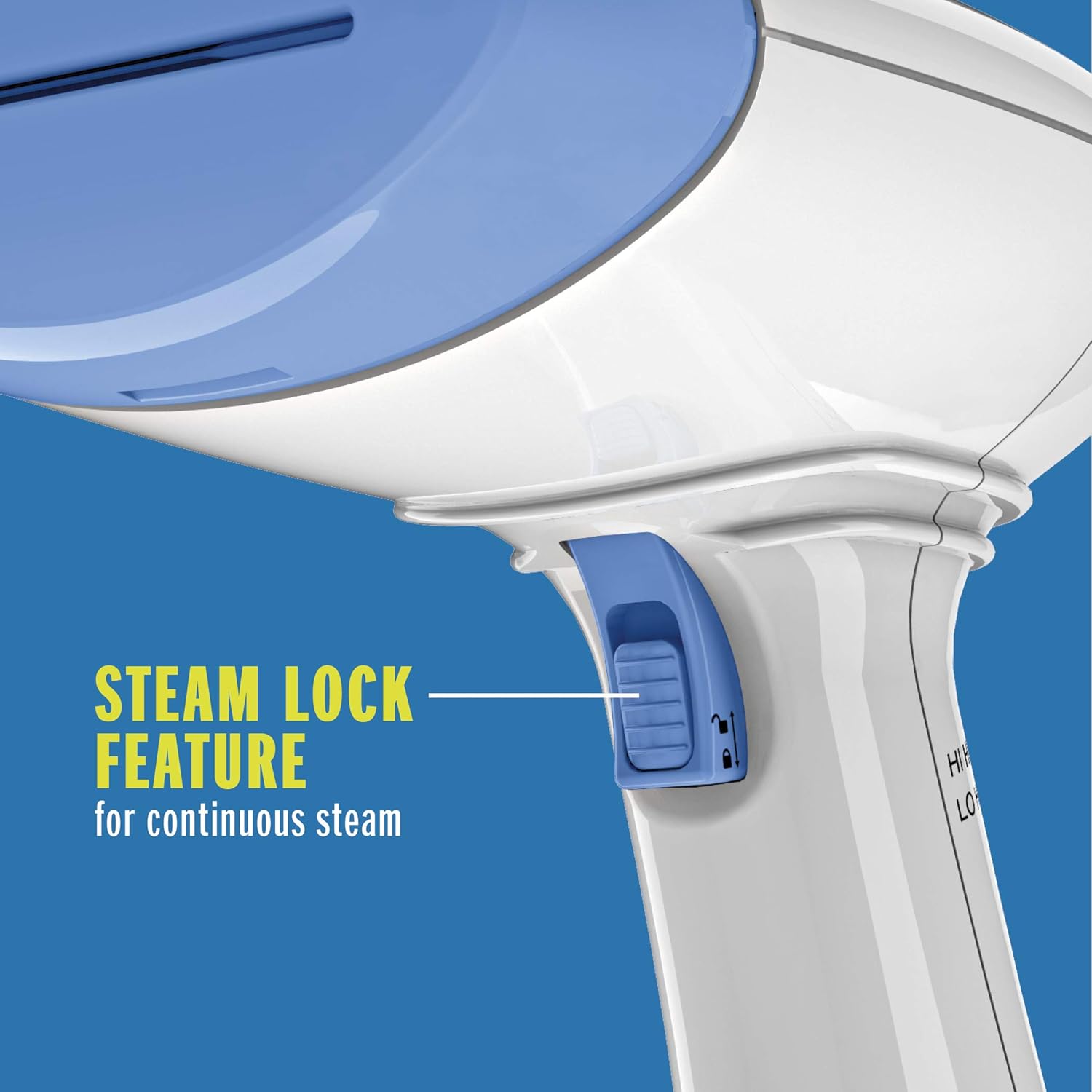 Conair Handheld Garment Steamer for Clothes, ExtremeSteam 1200W, Portable Handheld Design, White/Blue