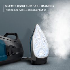 Rowenta Steam Iron for Clothes, Steam Pro Stainless Steel Soleplate, 1.1L Removable Tank, 1800W, Blue