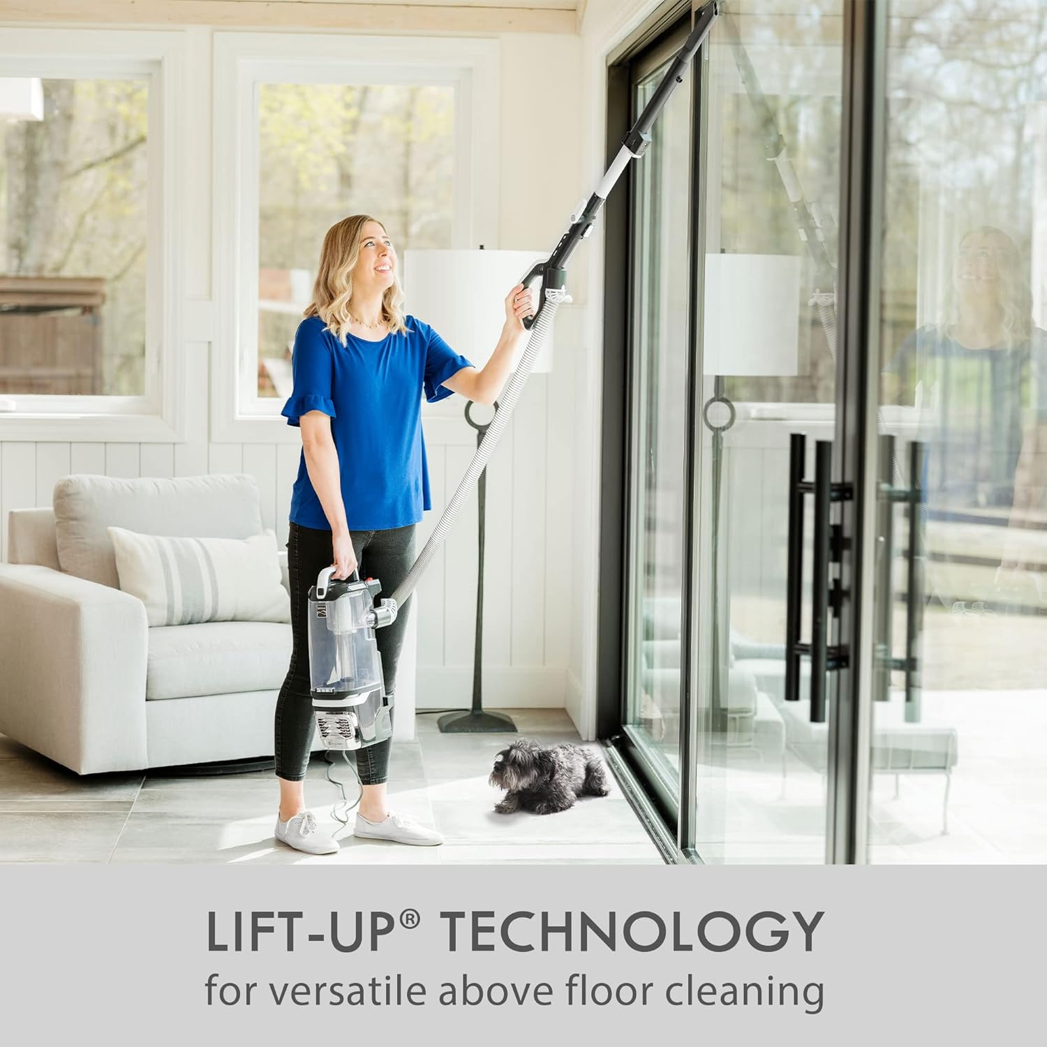 Kenmore DU4399 Featherlite Lift-Up Bagless Upright Vacuum 2-Motor Power Suction Lightweight Carpet Cleaner, White