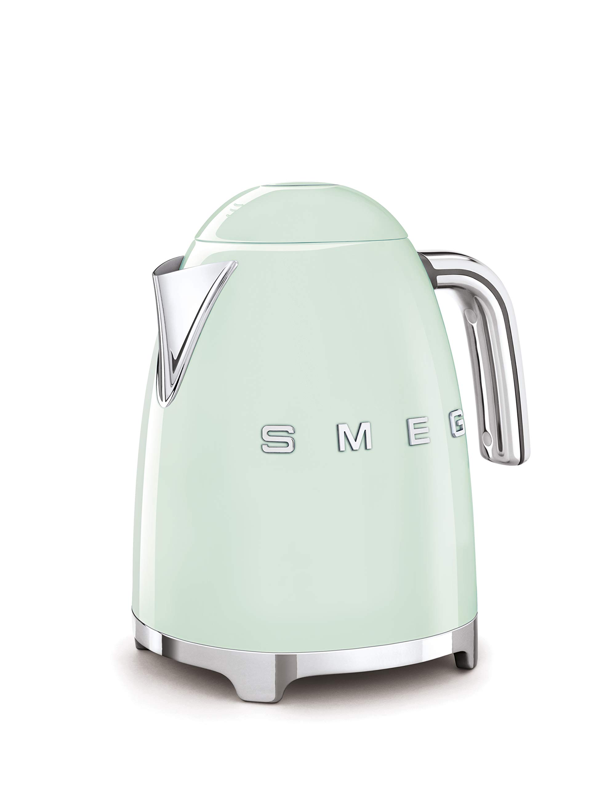 SMEG 50's Retro Style Electric Water Kettle with Automatic Shutoff, Removable Base, and Water Indicator, KLF03PBUS, Pastel Green