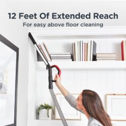 EUREKA Pet Upright Vacuum Cleaner for Home, Bagless Upright Vacuum Cleaner Swivel Steering, Red