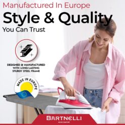 Bartnelli Ironing Board with 4 Layered Cover & Pad, Height Adjustable up to 36