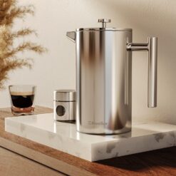 Mueller French Press Coffee Maker 34oz, Stainless Steel French Press Coffee, Dishwasher Safe Coffee Pot