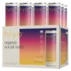 Hiyo Organic Social Tonic - Blackberry Lemon, 12 Pack - N.A. Functional Seltzer, Nootropics & Botanicals