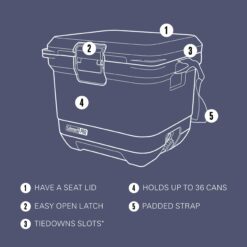 Coleman Pro 25-Quart Hard Cooler, Neptune
