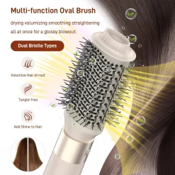 RACCOMB High Speed Hair Dryer Brush, 5 in 1 Blow Dryer Brush with Negative Ion