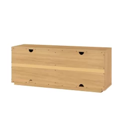Beautiful Fluted TV Stand for TV’s up to 70” by Drew Barrymore, Warm Honey Finish