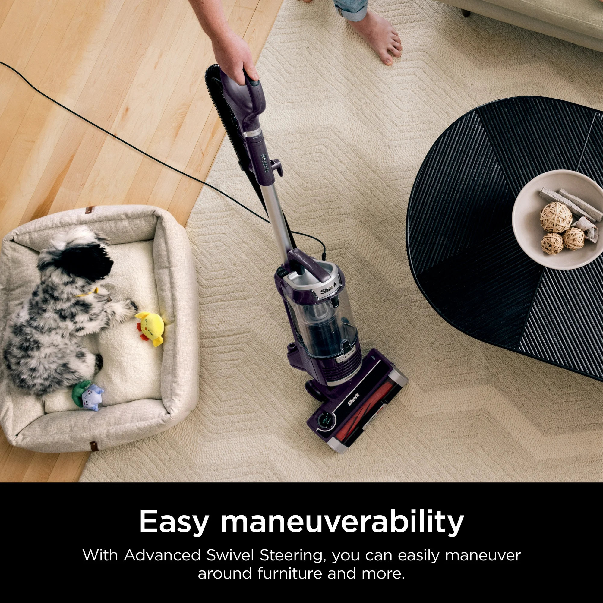 Shark Lift-Away with PowerFins HairPro & Odor Neutralizer Technology Upright Multi Surface Vacuum, ZD550
