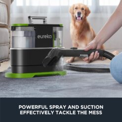 EUREKA Portable Carpet and Upholstery Cleaner, Spot Cleaner for Pets, Stain Remover for Carpet, Green