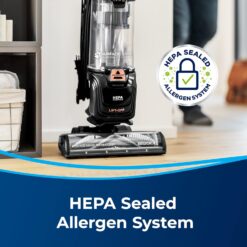 Bissell SurfaceSense Allergen Lift-Off Pet Upright Vacuum, with Tangle-Free Multi-Surface Brush Roll, LED Headlights, & Lift-Off Technology