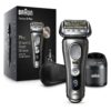 Braun Electric Razor for Men, Series 9 Pro 9465cc Wet & Dry Electric Foil Shaver with ProLift Beard Trimmer, Noble Metal