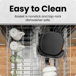Chefman Air Fryer – 4 QT Compact Airfryer for Quick & Easy Meals in Minutes, Features Hi-Fry Technology - Black