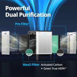 Coway Airmega 300 Smart Air Purifier with 1,256 sq. ft. Coverage, White
