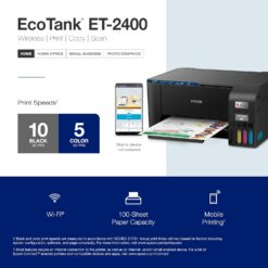 Epson EcoTank ET-2400 Wireless Color All-in-One Cartridge-Free Supertank Printer with Scan and Copy