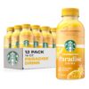 Starbucks Paradise Drink, Pineapple Passionfruit with Coconut Milk, 14oz Bottles (12 Pack)