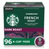 Starbucks K-Cup Coffee Pods Dark Roast Coffee French Roast Arabica 4 boxes (96 pods total)