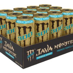 Monster Energy Java 300 Triple Shot Robust Coffee, French Vanilla, 15 Fl Oz (Pack of 12)