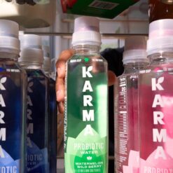 Karma Probiotic Water - 12 Pack, Peach Lemonade Drink - Immune & Gut Health Support