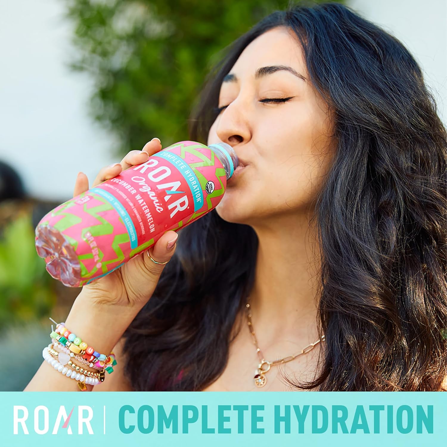 Roar Organic Electrolyte Infusions - USDA Organic - Cucumber Watermelon, Coconut Water Infused Beverage 18 Fl Oz (Pack of 12)