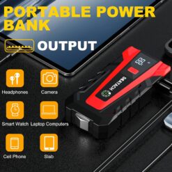 Scatach 011 3000A Car Battery Jump Starter,12V Jump Starter Battery Pack (up to 9.0L Gasoline and 7.0L Diesel Engine)